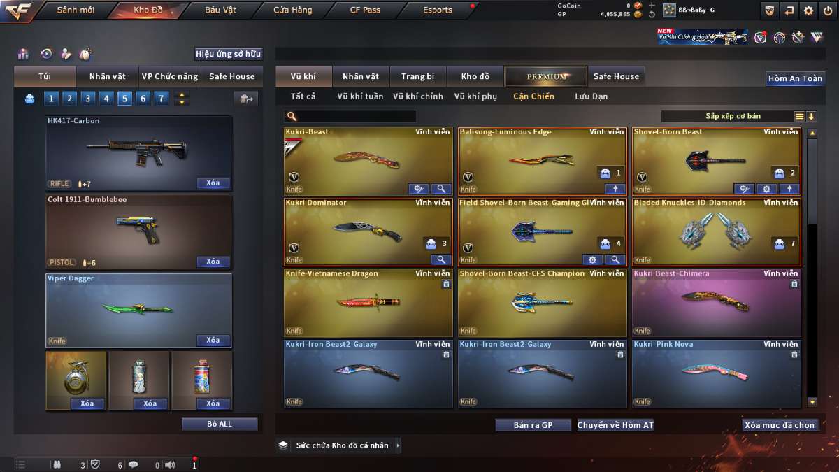shop acc cf uy tin gia re